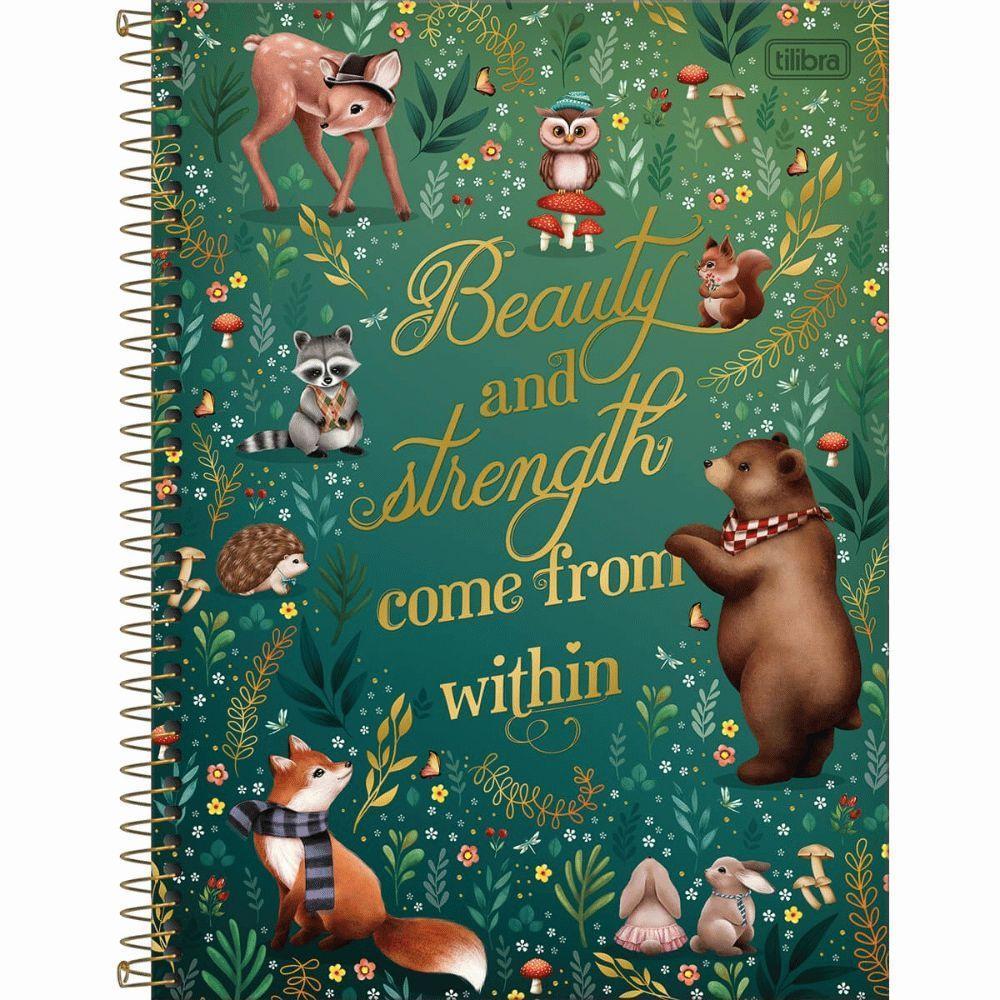 Caderno Espiral Capa Dura Universitário Loveland 1 Matéria 80 Folhas Tilibra Estampa 3 - 1