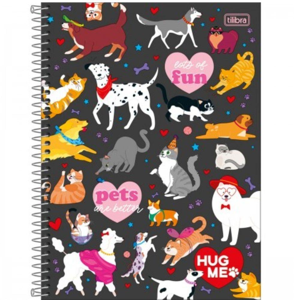 Caderno Espiral Capa Dura Universitário Hug Me 80 Folhas Tilibra Estampa 8 - 1