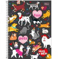 Caderno Espiral Capa Dura Universitário Hug Me 80 Folhas Tilibra Estampa 8 - 1
