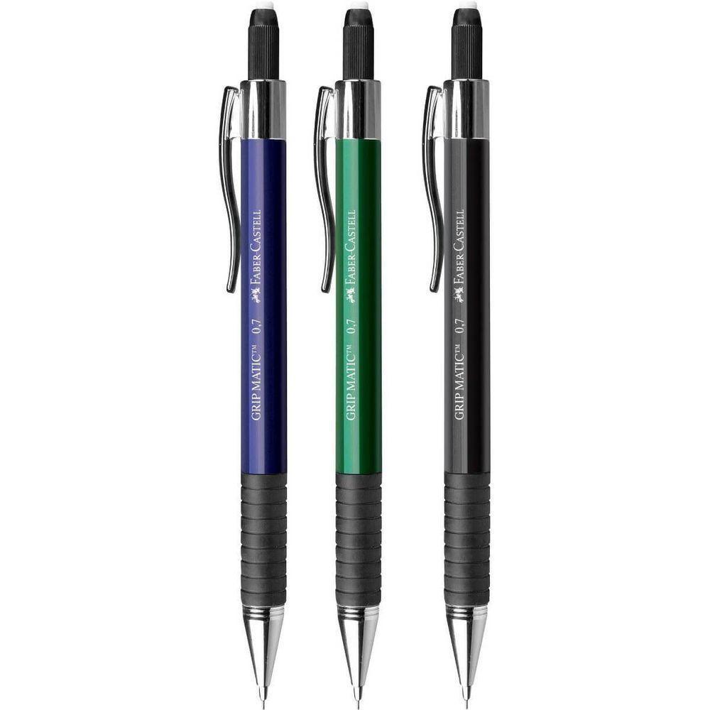 Lapiseira Faber-castell Grip Matic Metal 0.7mm Verde - 1