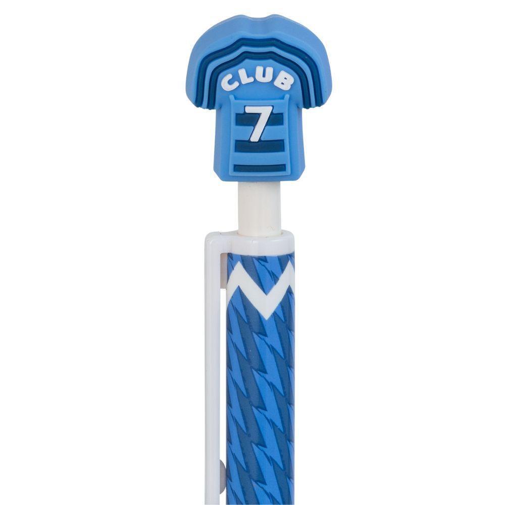 Lapiseira 0.7 Futebol Soccer Ponteira Divertida Brw Azul - 2