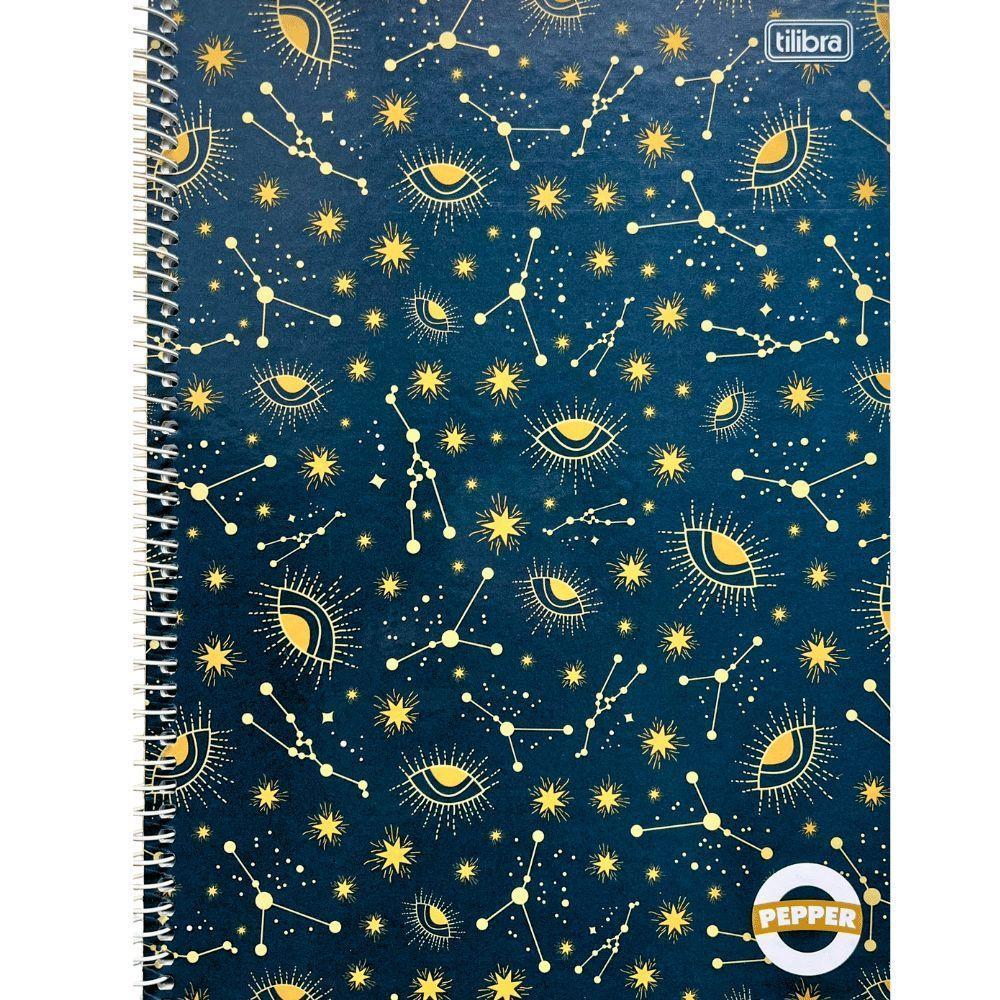 Caderno Espiral Capa Dura Universitário Pepper Feminino 80 Folhas Tilibra Estampa 4 - 1