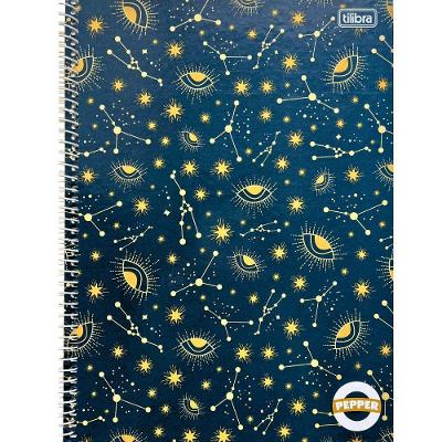 Caderno Espiral Capa Dura Universitário Pepper Feminino 80 Folhas Tilibra Estampa 4