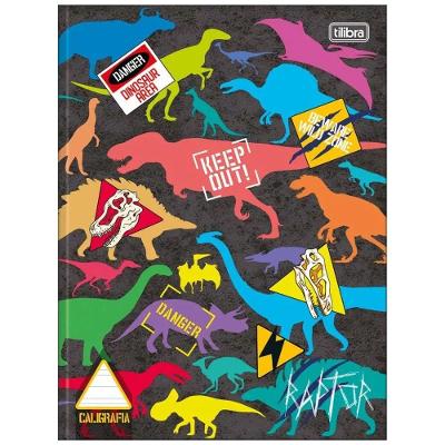 Caderno Brochura Capa Dura Colegial Caligrafia Raptor 40 Folhas Tilibra Estampa 3