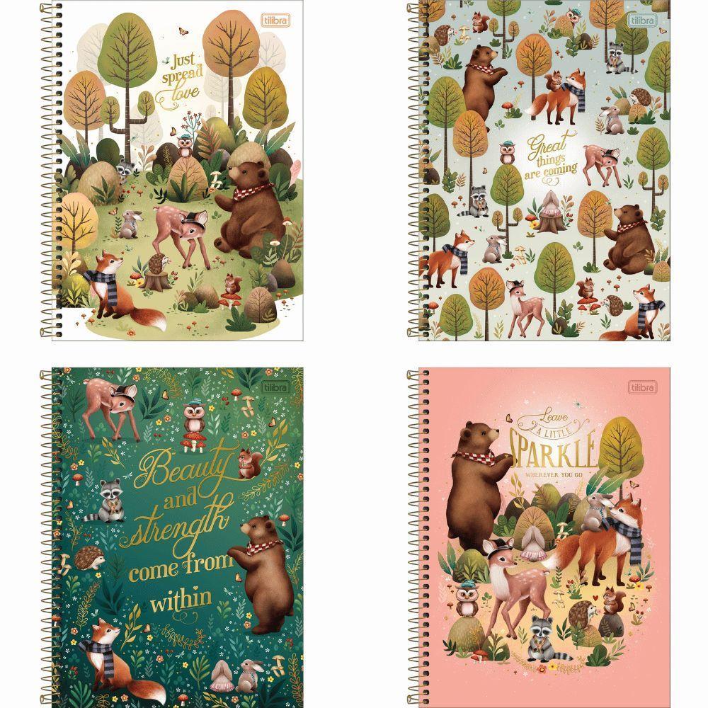 Caderno Espiral Capa Dura Universitário Loveland 1 Matéria 80 Folhas Tilibra Estampa 4 - 2
