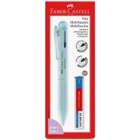 Lapiseira E Caneta Poly Multifunções 3 Em 1 Faber-castell Azul Pastel - 1