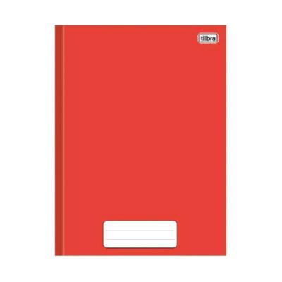 Caderno Brochura Capa Dura 1/4 Pequeno 80 Folhas Pepper Tilibra Vermelho