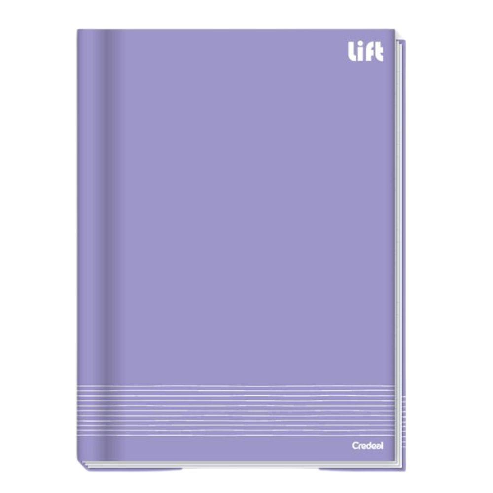 Caderno Brochura Universitário Capa Dura A4 1 Matéria 80 Folhas Lift Credeal Lilás - 1