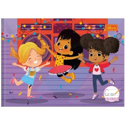 Caderno Brochura Capa Dura Caligrafia Horizontal Sapeca 40 Folhas Tilibra Estampa 5