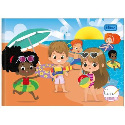 Caderno Brochura Capa Dura Caligrafia Horizontal Sapeca 40 Folhas Tilibra Estampa 7