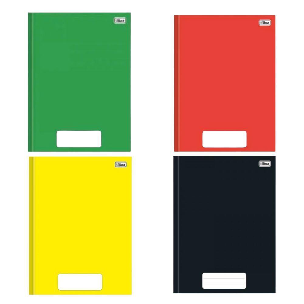Caderno Brochura Capa Dura 1/4 Pequeno 80 Folhas Pepper Tilibra Verde - 2