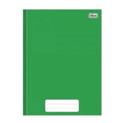 Caderno Brochura Capa Dura 1/4 Pequeno 80 Folhas Pepper Tilibra Verde