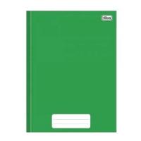Caderno Brochura Capa Dura 1/4 Pequeno 80 Folhas Pepper Tilibra Verde - 1