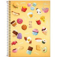 Caderno Espiral Capa Dura A4 Universitário 10 Matérias 160 Folhas Taste Tilibra Amarelo - 1