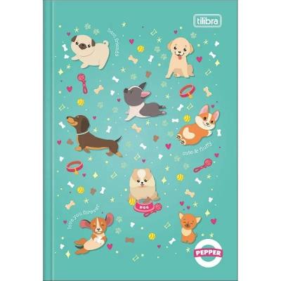 Caderno Brochura Capa Dura Pequeno 1/4 Pepper 80 Folhas Tilibra Estampa 5
