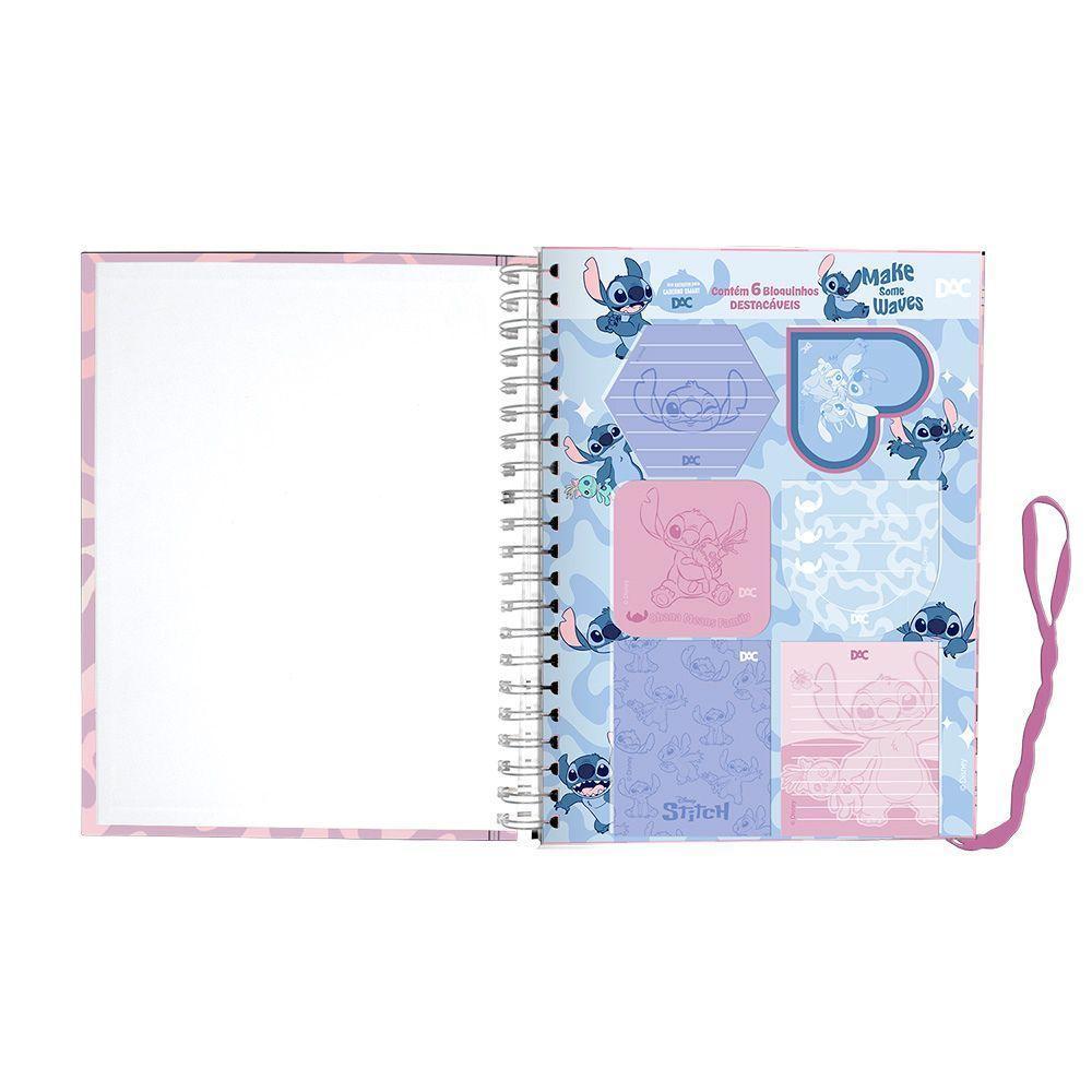Bloco Para Anotações 6 Bloquinhos Compátivel Com Caderno Smart Universitário Disney Stitch - 2