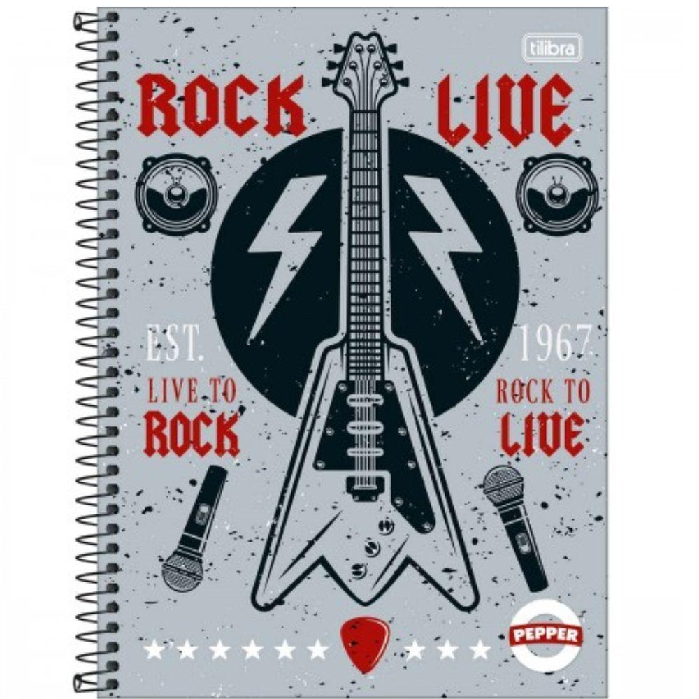 Caderno Capa Dura 16 Matérias Pepper 256 Folhas Estampa 20 - 1