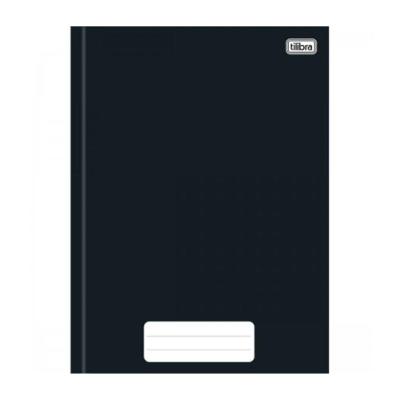 Caderno Brochura Capa Dura 1/4 Pequeno 80 Folhas Pepper Tilibra Preto