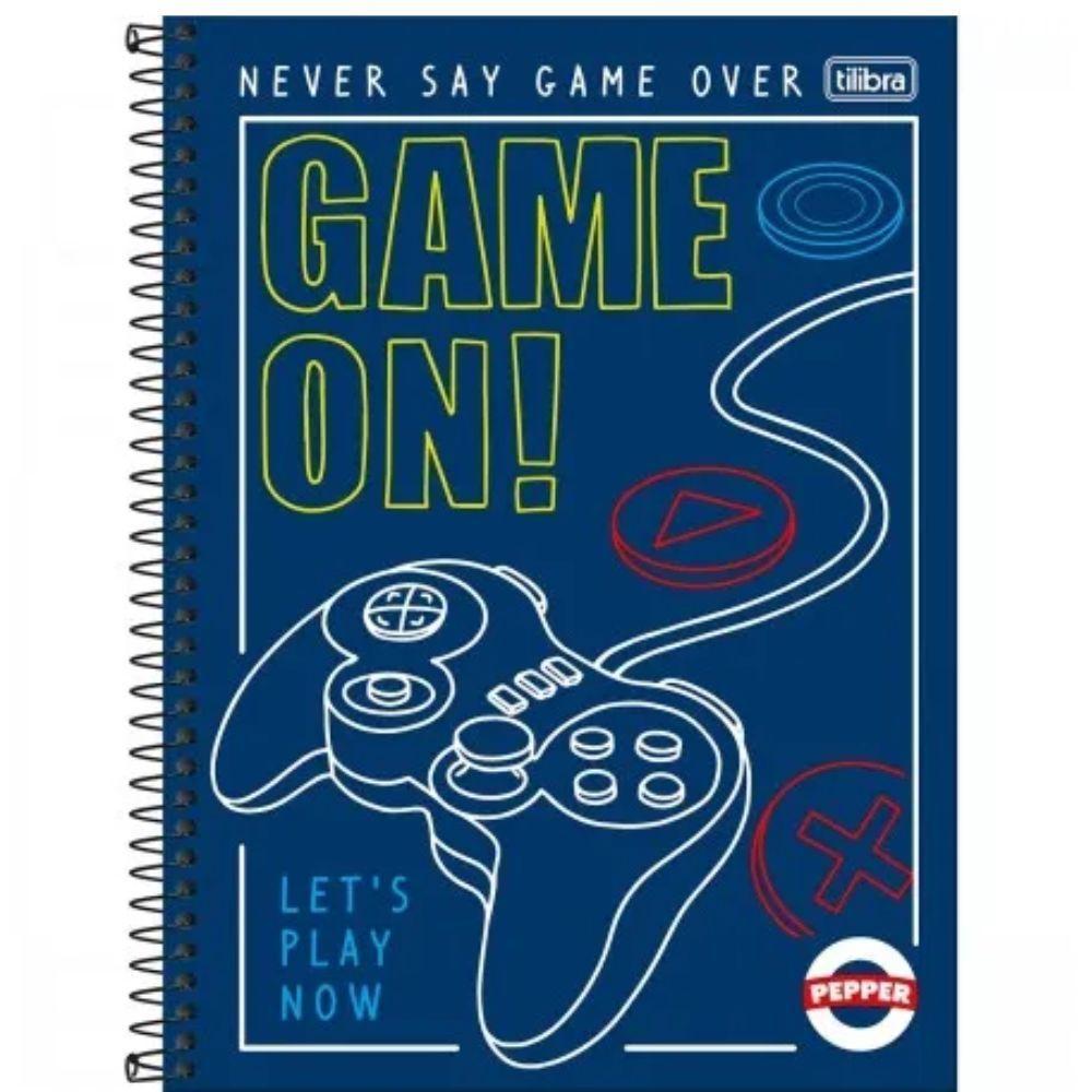 Caderno Capa Dura 16 Matérias Pepper 256 Folhas Sk8 - 1