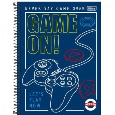 Caderno Capa Dura 16 Matérias Pepper 256 Folhas Sk8