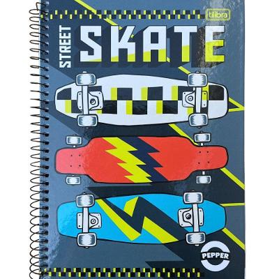 Caderno Espiral Capa Dura Universitário Pepper Masculino 80 Folhas Tilibra Estampa 3