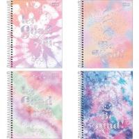 Caderno Espiral Capa Dura Colegial 1 Matéria Good Vibes 80 Folhas Tilibra Estampa 3 - 2