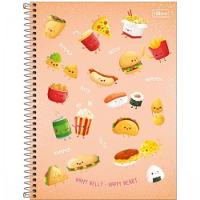 Caderno Espiral Capa Dura A4 Universitário 10 Matérias 160 Folhas Taste Tilibra Laranja - 1