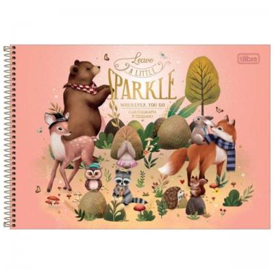 Caderno Espiral Capa Dura Cartografia Loveland 80 Folhas Tilibra Estampa 3