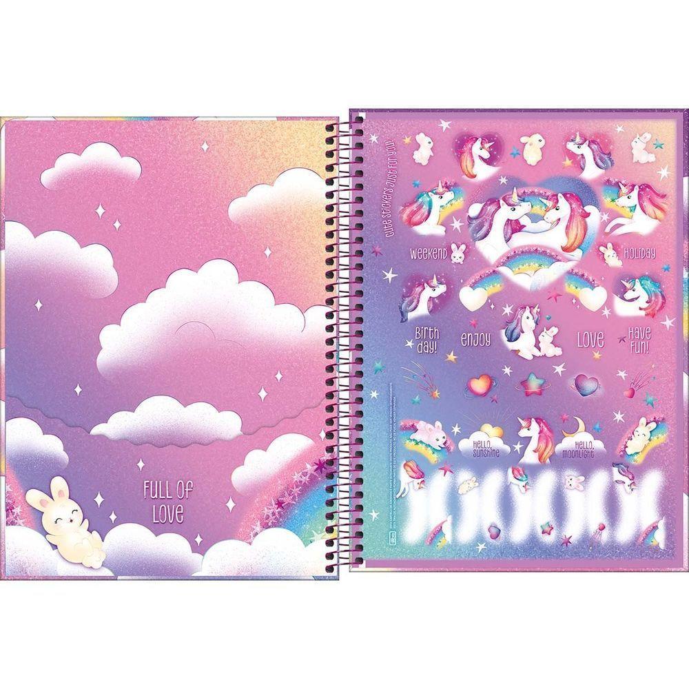 Caderno Espiral Capa Dura Universitário 1 Matéria Blink 80 Folhas Tilibra Estampa 5 - 3