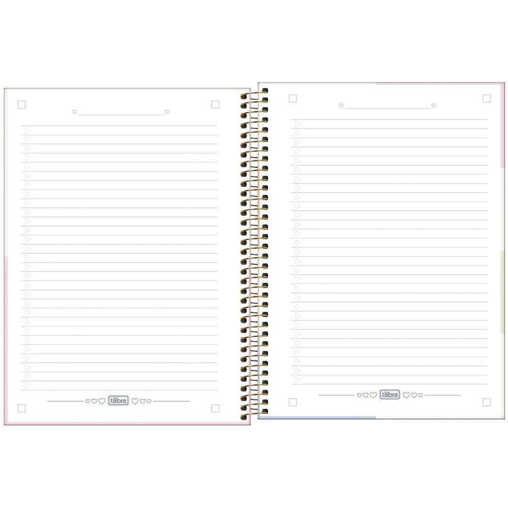 Caderno Espiral Capa Dura Universitário 1 Matéria Happy 80 Folhas Tilibra Connect Verde - 4