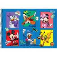 Caderno De Cartografia E Desenho Espiral Capa Dura Mickey 80 Folhas Tilibra Estampa 2 - 1
