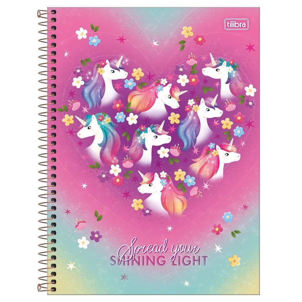 Caderno Espiral Capa Dura Universitário 1 Matéria Blink 80 Folhas Tilibra Estampa 6 - 1