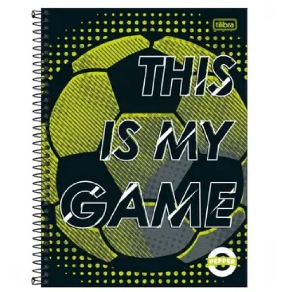 Caderno Espiral Capa Dura Universitário Pepper Masculino 80 Folhas 1 Matéria Tilibra Estampa 12 - 1