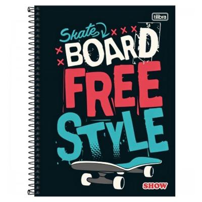 Caderno Espiral Capa Dura Universitário 1 Matéria Show 80 Folhas Jandaia Estampa 4