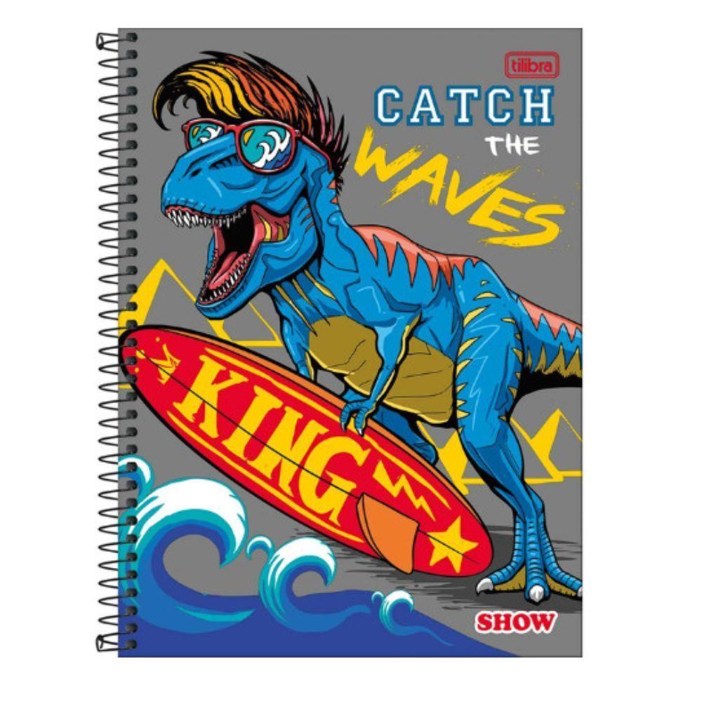 Caderno Espiral Capa Dura Universitário 1 Matéria Show 80 Folhas Jandaia Estampa 5 - 1