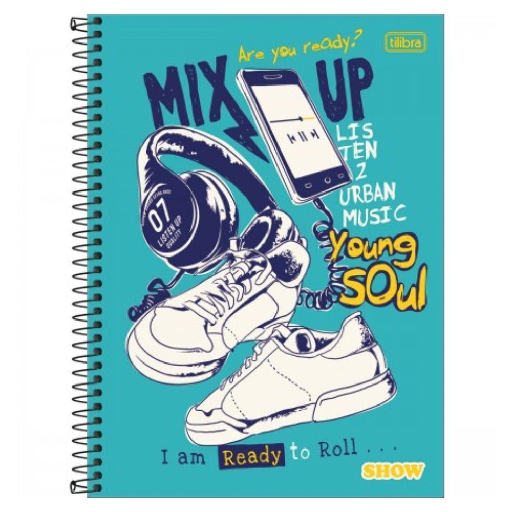 Caderno Espiral Capa Dura Universitário 1 Matéria Show 80 Folhas Jandaia Estampa 3 - 1