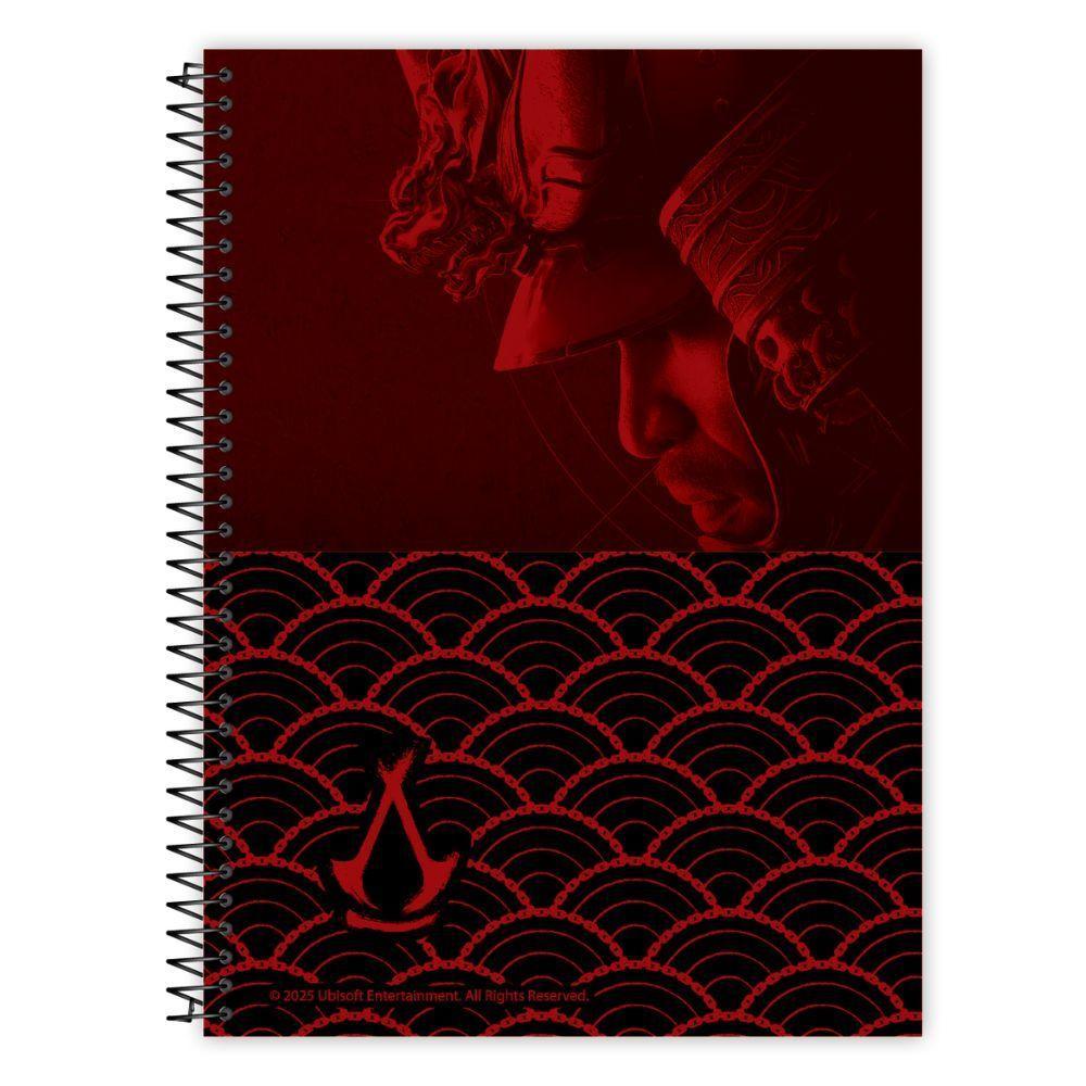 Caderno Espiral Universitário Capa Dura 1 Matéria 80f Assassins Creed Credeal Estampa 2 - 4