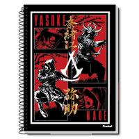 Caderno Espiral Universitário Capa Dura 1 Matéria 80f Assassins Creed Credeal Estampa 2 - 1