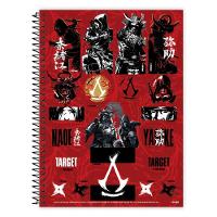Caderno Espiral Universitário Capa Dura 1 Matéria 80f Assassins Creed Credeal Estampa 2 - 3