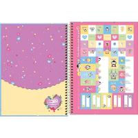 Caderno Espiral Capa Dura Universitário 1 Matéria Mellow 80 Folhas Tilibra Estampa 2 - 3