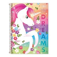 Caderno Espiral Capa Dura Universitário 1 Matéria Blink 80 Folhas Tilibra Estampa 7 - 1