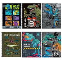 Caderno Espiral Capa Dura Universitário 1 Matéria Raptor 80 Folhas Estampa 8 - 2