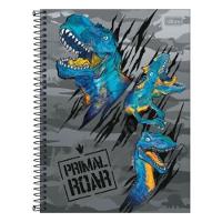 Caderno Espiral Capa Dura Universitário 1 Matéria Raptor 80 Folhas Estampa 4 - 1