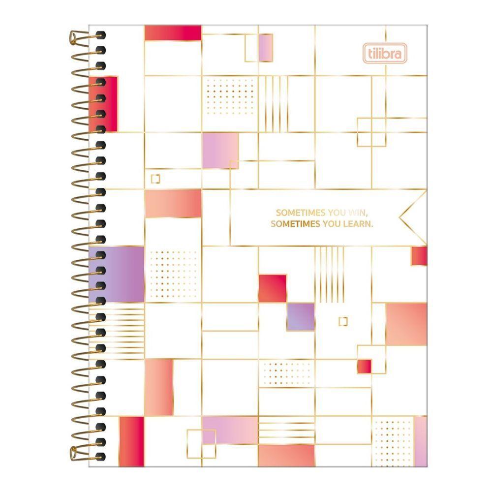 Caderno Espiral Universitário A4 Capa Dura 1 Matéria 80 Folhas Midtown Tilibra Estampa 4 - 1