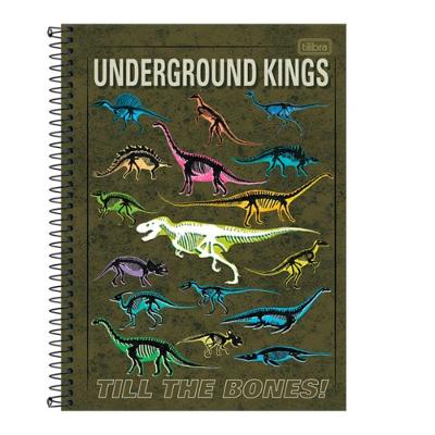 Caderno Espiral Capa Dura Universitário 1 Matéria Raptor 80 Folhas Estampa 3