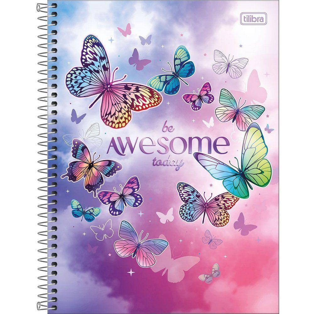 Caderno Espiral Capa Dura Universitário Daisy 1 Matéria 80 Folhas Tilibra Estampa 2 - 1