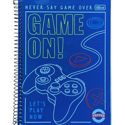 Caderno Espiral Capa Dura Universitário Pepper Masculino 80 Folhas Tilibra Estampa 2