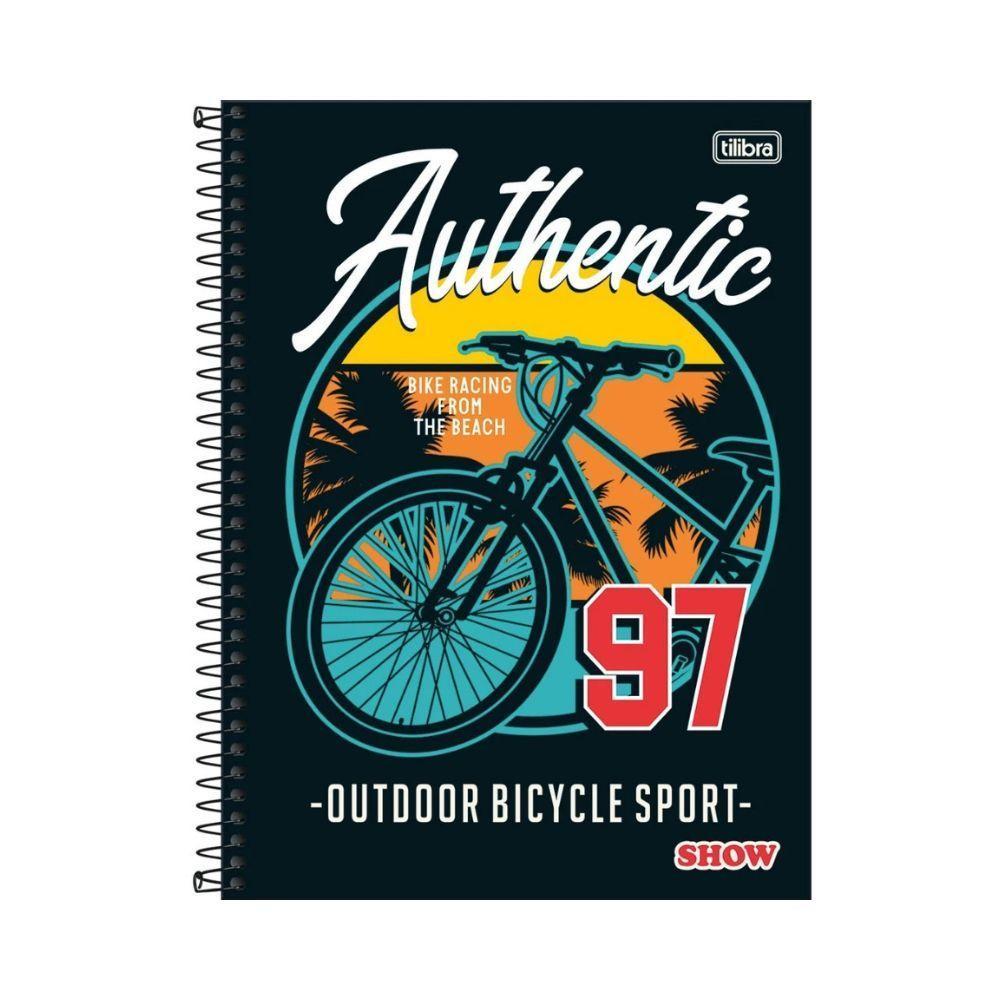 Caderno Espiral Capa Dura Universitário Show Masculino 256 Folhas 16 Matérias Tilibra Estampa 8 - 1