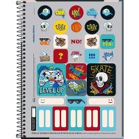 Caderno Espiral Capa Dura Universitário Show Masculino 256 Folhas 16 Matérias Tilibra Estampa 8 - 3