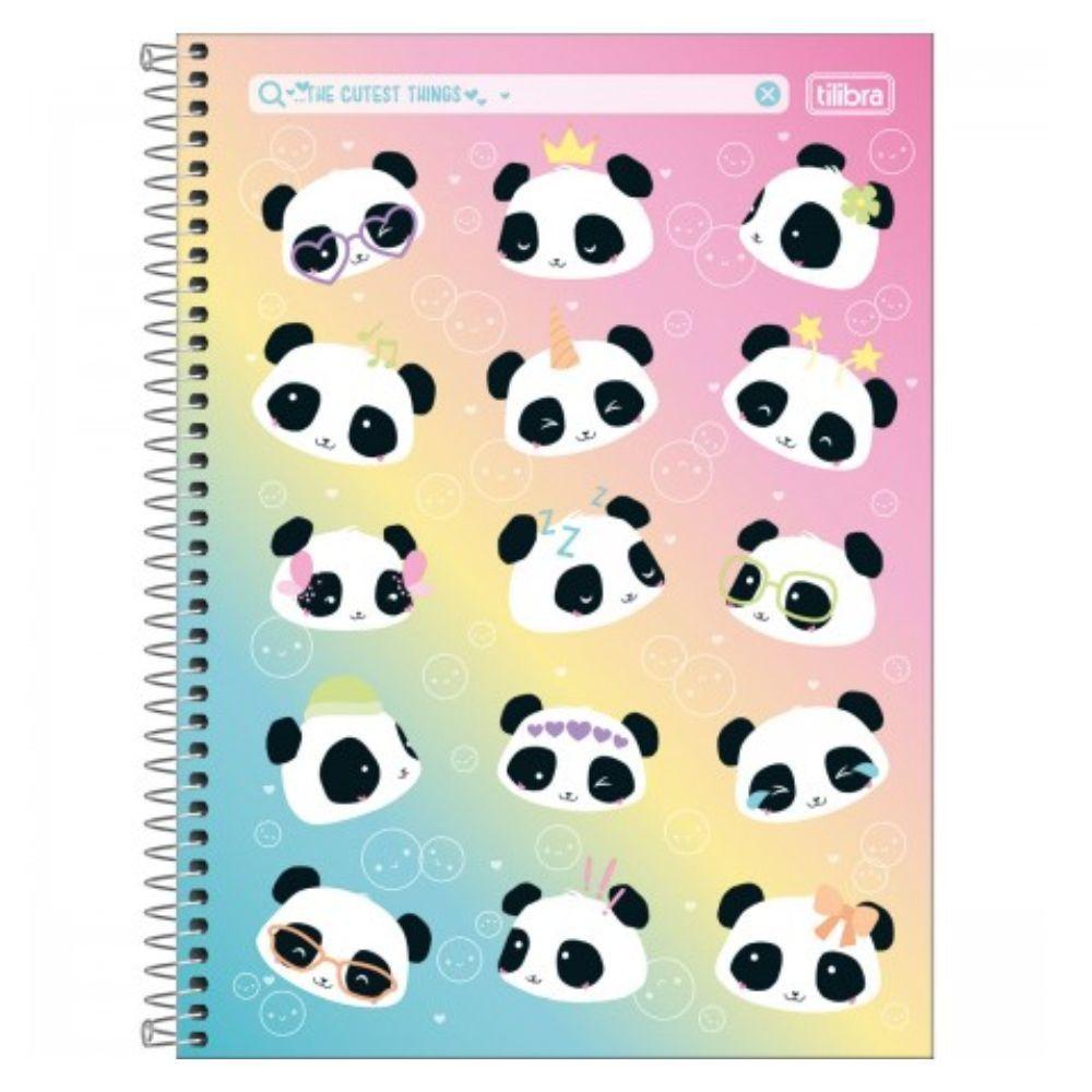 Caderno Espiral Capa Dura Universitário Lovely Friend 80 Folhas 1 Matéria Tilibra Estampa 8 - 1